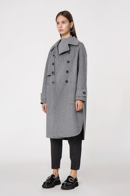 DY028S Double Breasted Wool Coat
