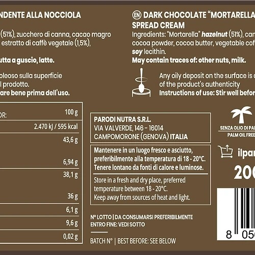Crema nocciola e caffè