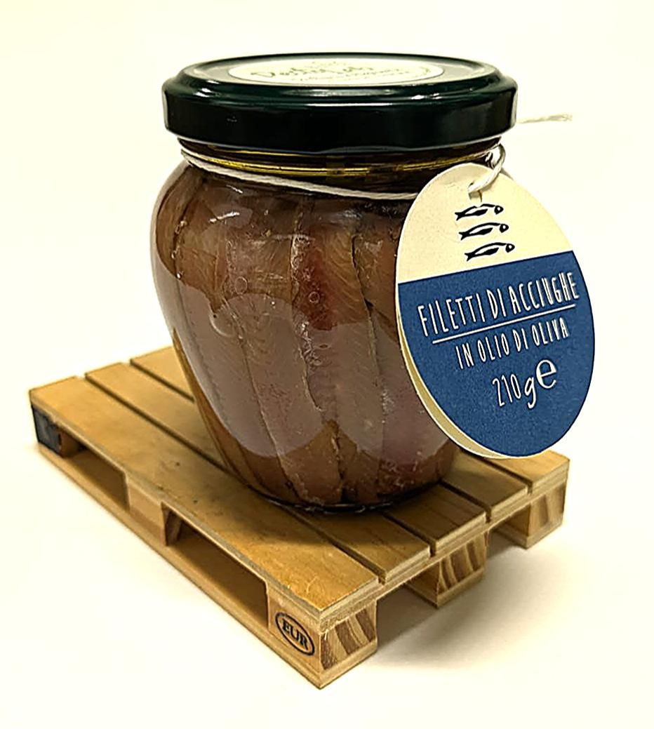 Filetti di acciughe selezionate, in olio di oliva