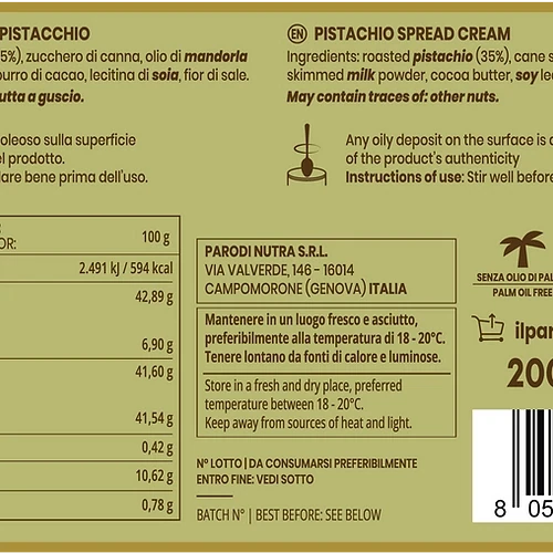Pistachio cream