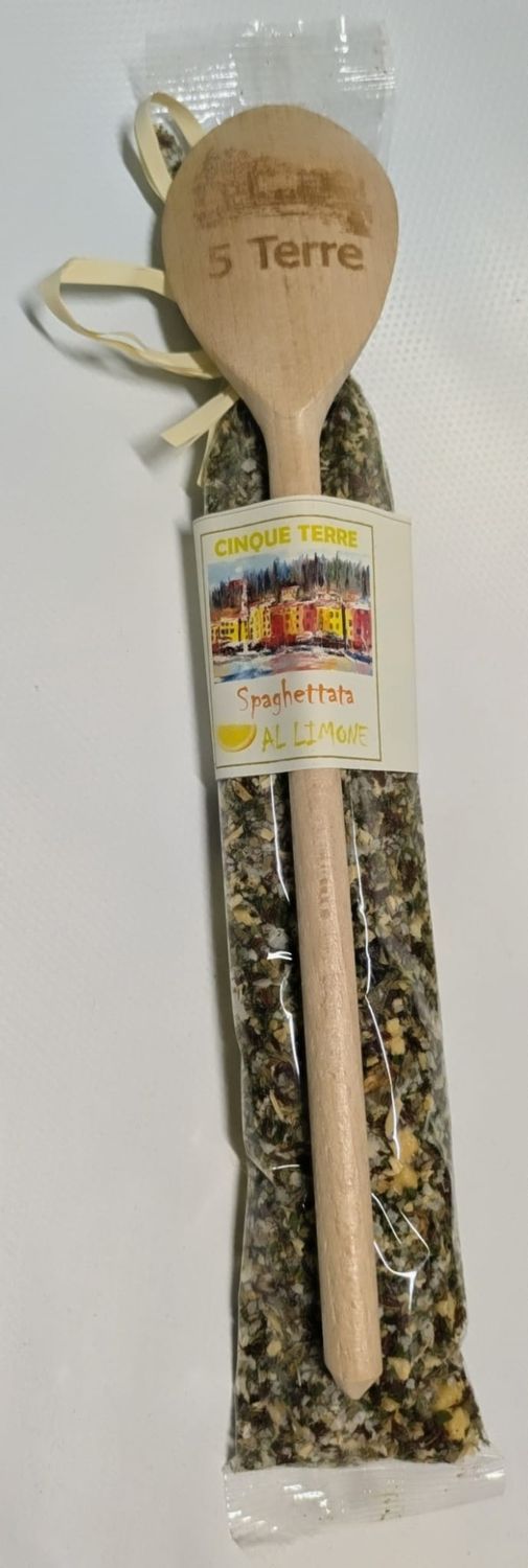 Spaghettata al limone con cucchiaio