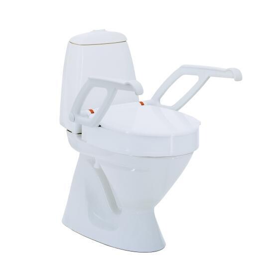 Rehausse WC avec accoudoirs 2cm