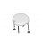 Tabouret de douche rond avec encoche
