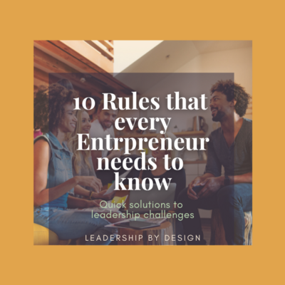 10 Rules for Entrepreneurs