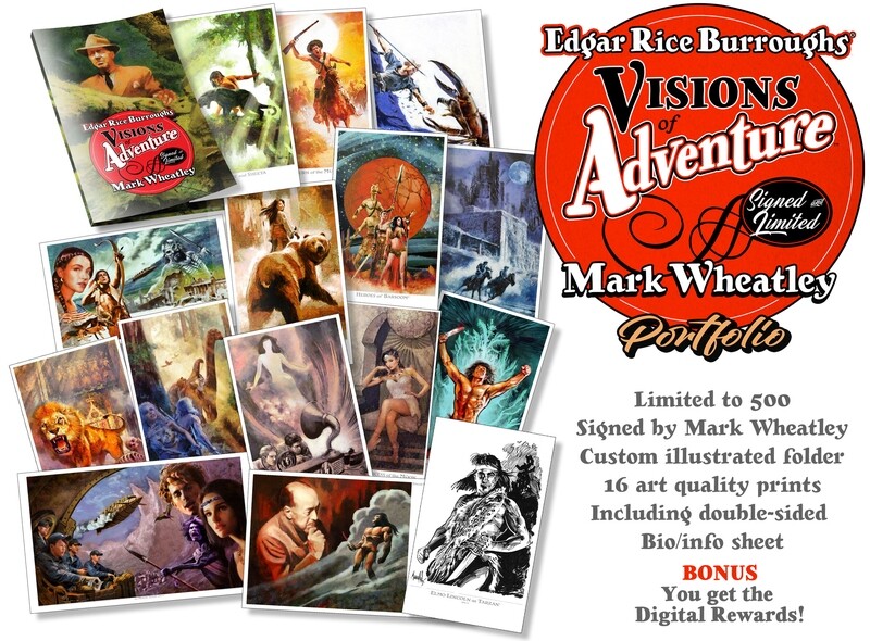 Edgar Rice Burroughs VISIONS OF ADVENTURE portfolio
