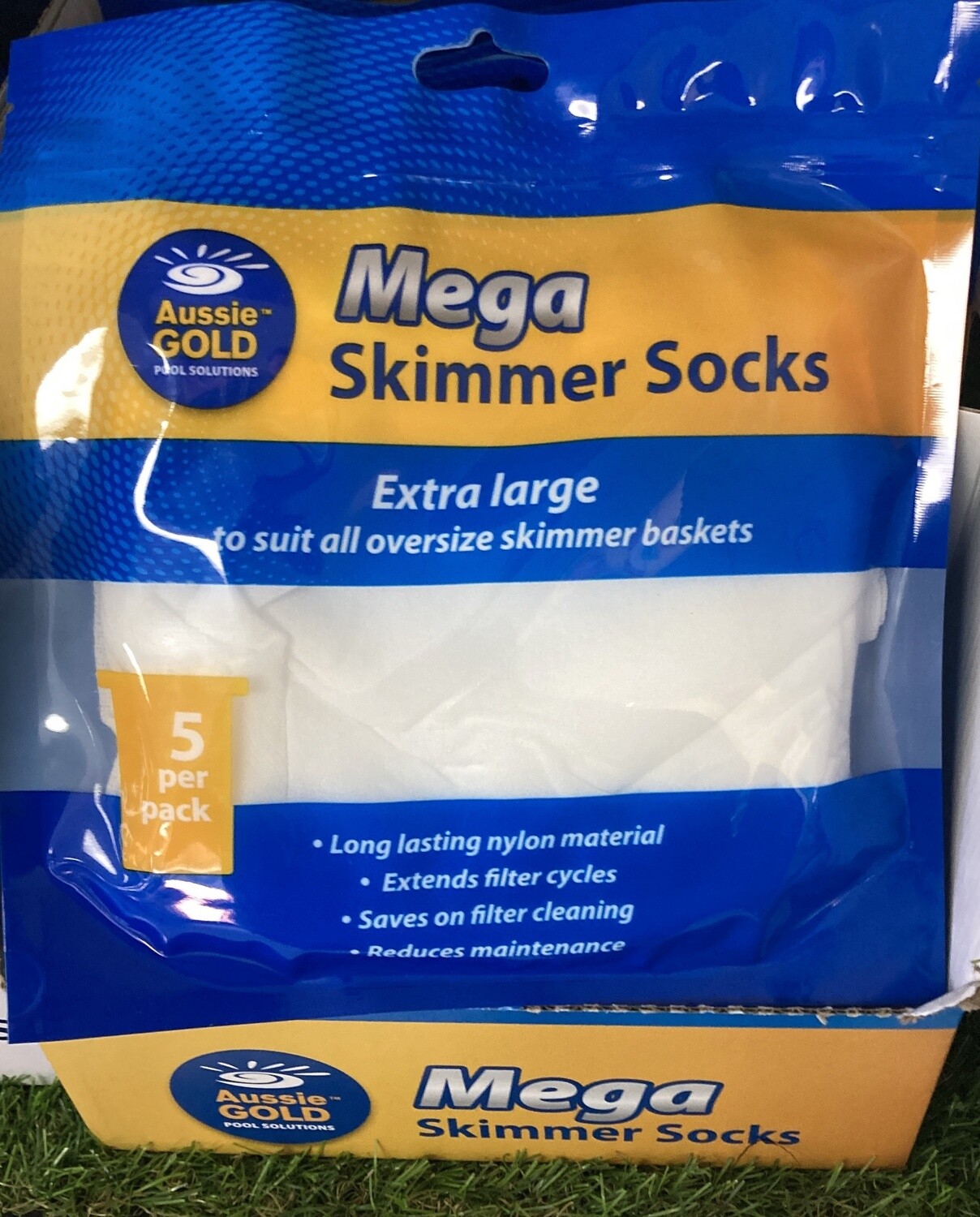 Aussie Gold Mega Skimmer Socks Extra Large (5 per pack)