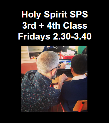 Holy Spirit SPS Third and Fourth class - after-school coding and digital literacy: Term 2 2025: 2:30pm - 3:40pm
