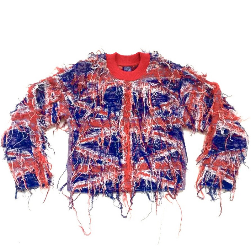 UNION JACK DISTRESSED BEER TOWEL JUMPER