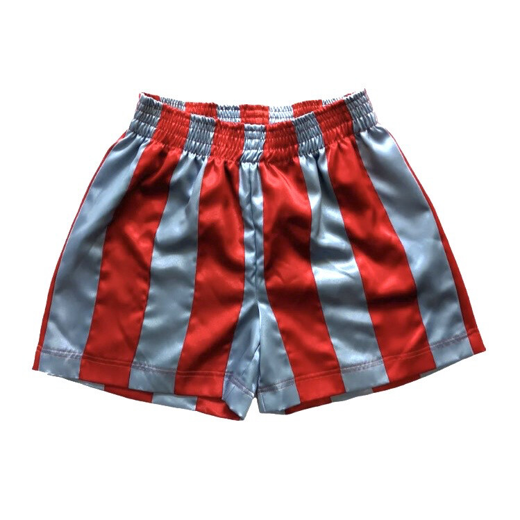 STRIPE RIBBON SHORTS RED/BLUE