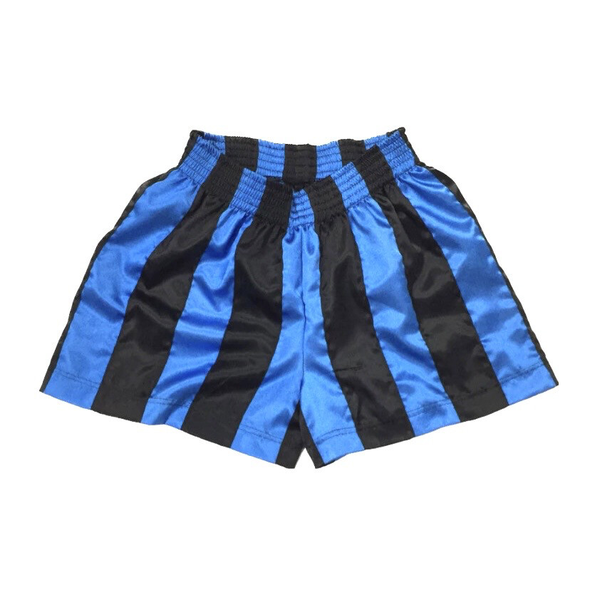 STRIPE RIBBON SHORTS BLACK/BLUE