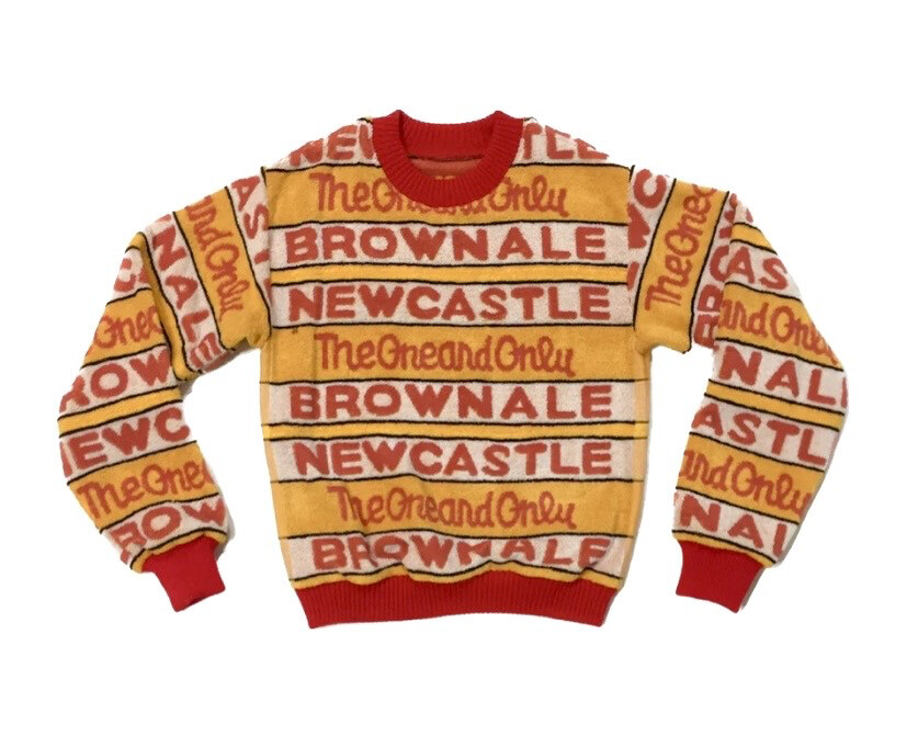 NEWCASTLE BROWN ALE BEER TOWEL JUMPER