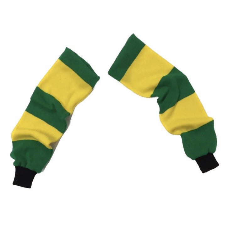 FOOTBALL SCARF SLEEEVES GREEN/YELLOW