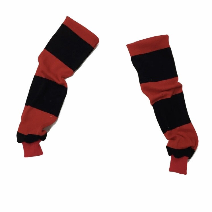 FOOTBALL SCARF SLEEVES BLACK/RED