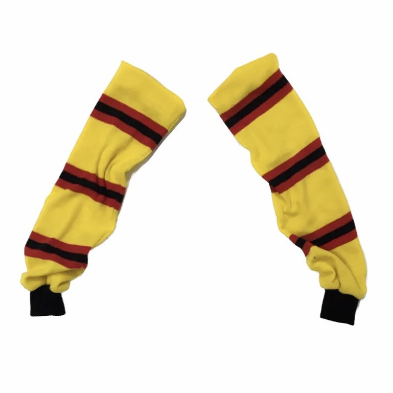 FOOTBALL SCARF SLEEVES YELLOW/RED