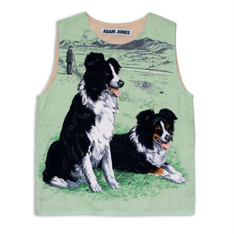COLLIE TEA TOWEL VEST