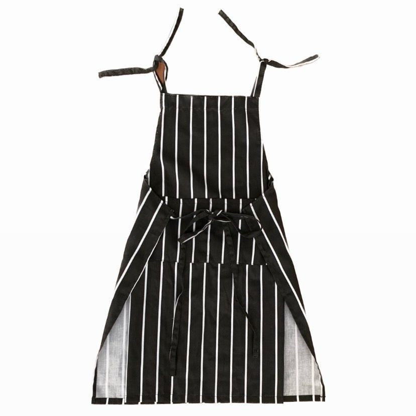 FISHMONGER STRIPE APRON DRESS
