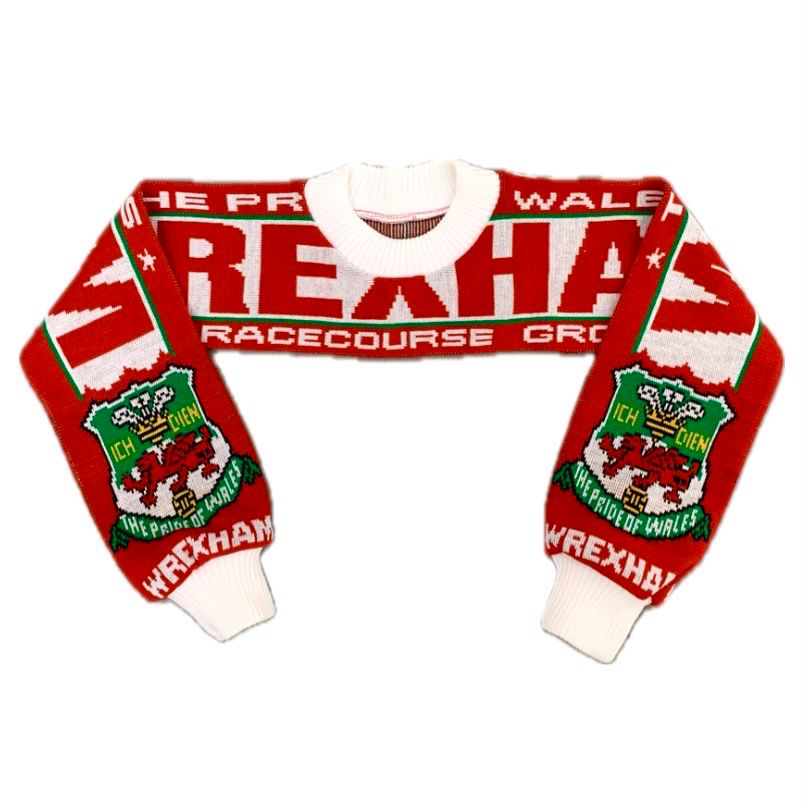 WREXHAM FOOTBALL SCARF CROPPED JUMPER