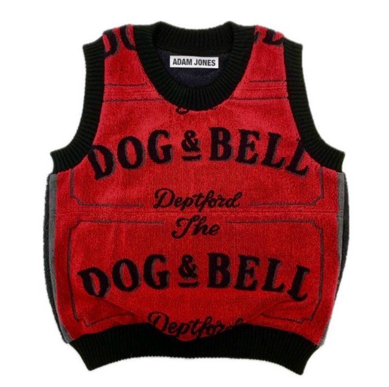 DOG &amp; BELL BEER TOWEL VEST RED