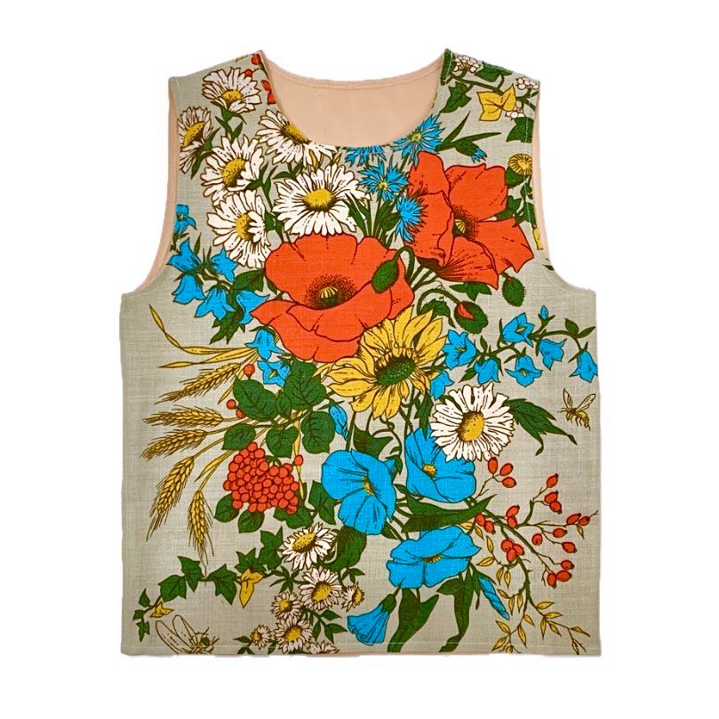 AUTUMN FLORALS TEA TOWEL VEST