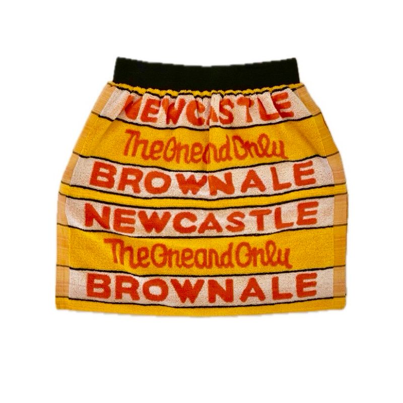 NEWCASTLE BROWN ALE BEER TOWEL MINI SKIRT