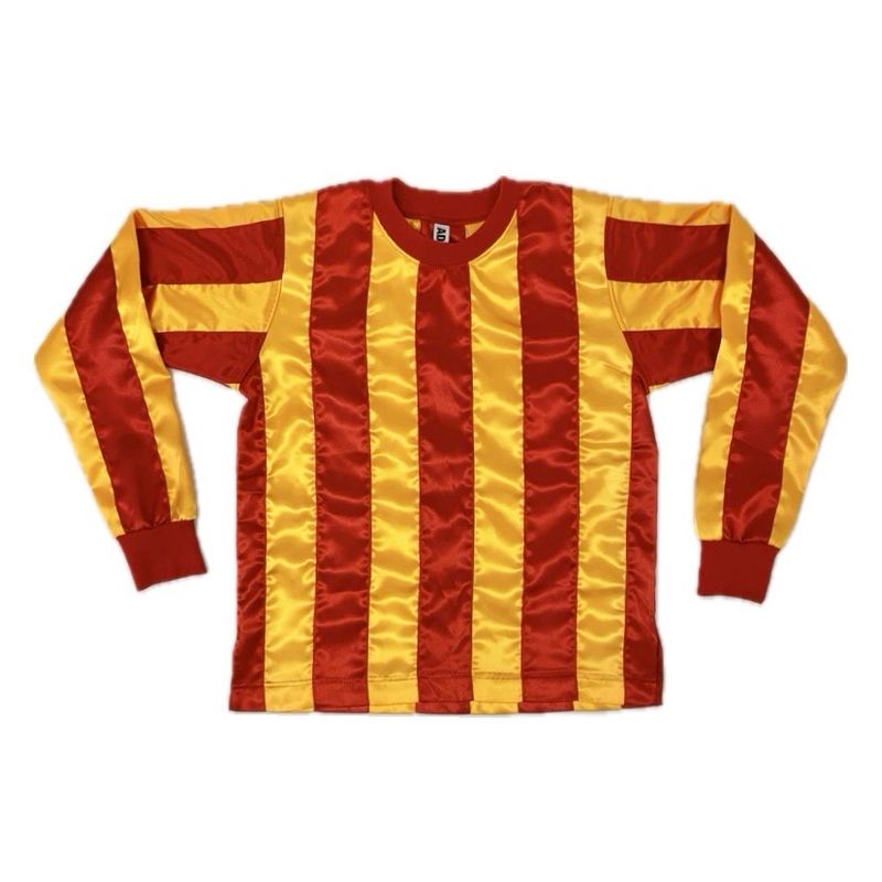STRIPE RIBBON FOOTY TOP RED/ORANGE