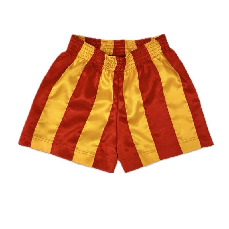STRIPE RIBBON SHORTS RED/ORANGE