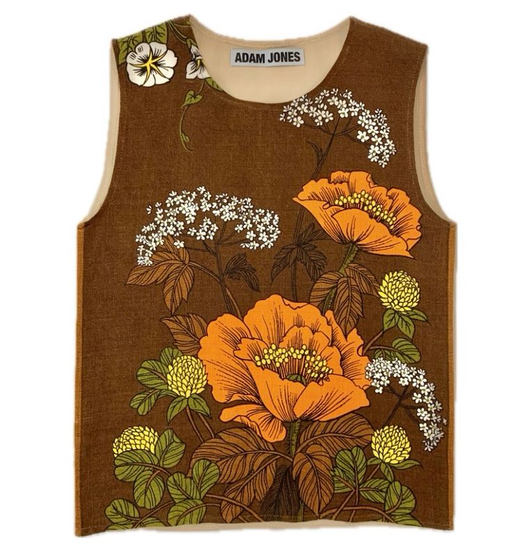 ORANGE POPPY TEA TOWEL VEST