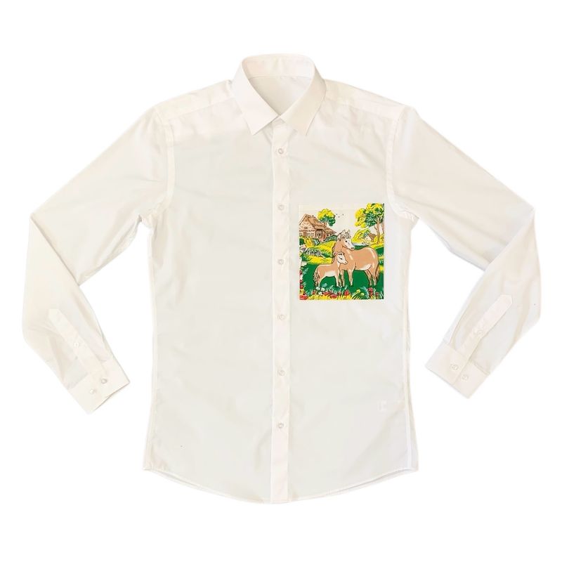 HORSE PATCH POCKET SHIRT