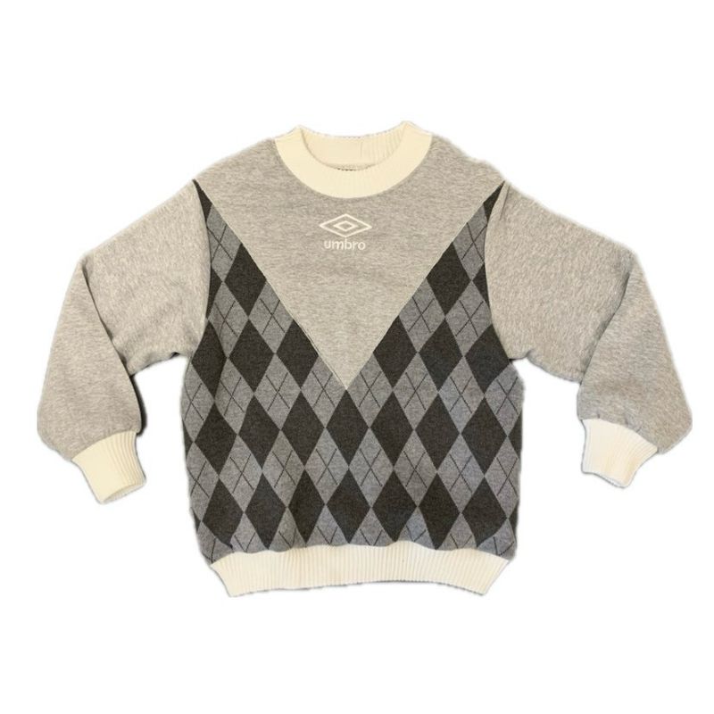 ARGYLE JUMPER GREY
