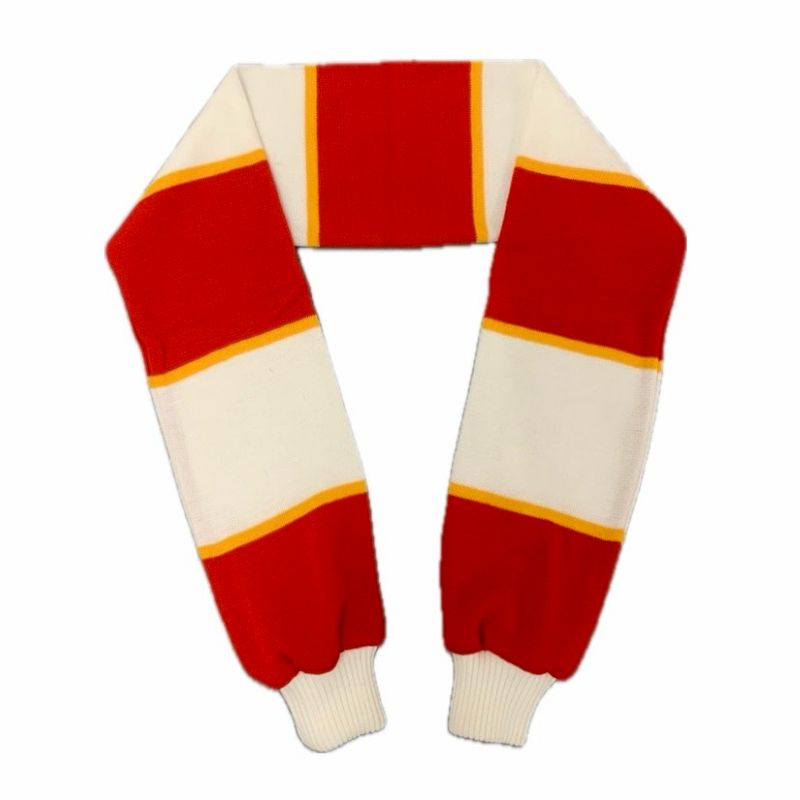 FOOTBALL SLEEVES SCARF RED/WHITE