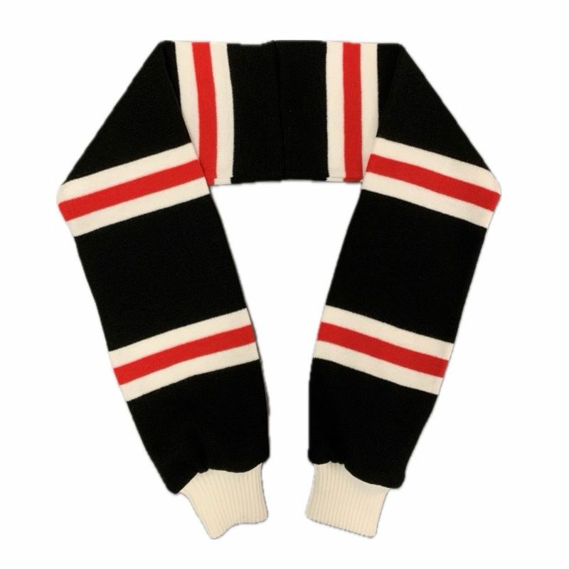 FOOTBALL SLEEVES SCARF BLACK/WHITE/RED