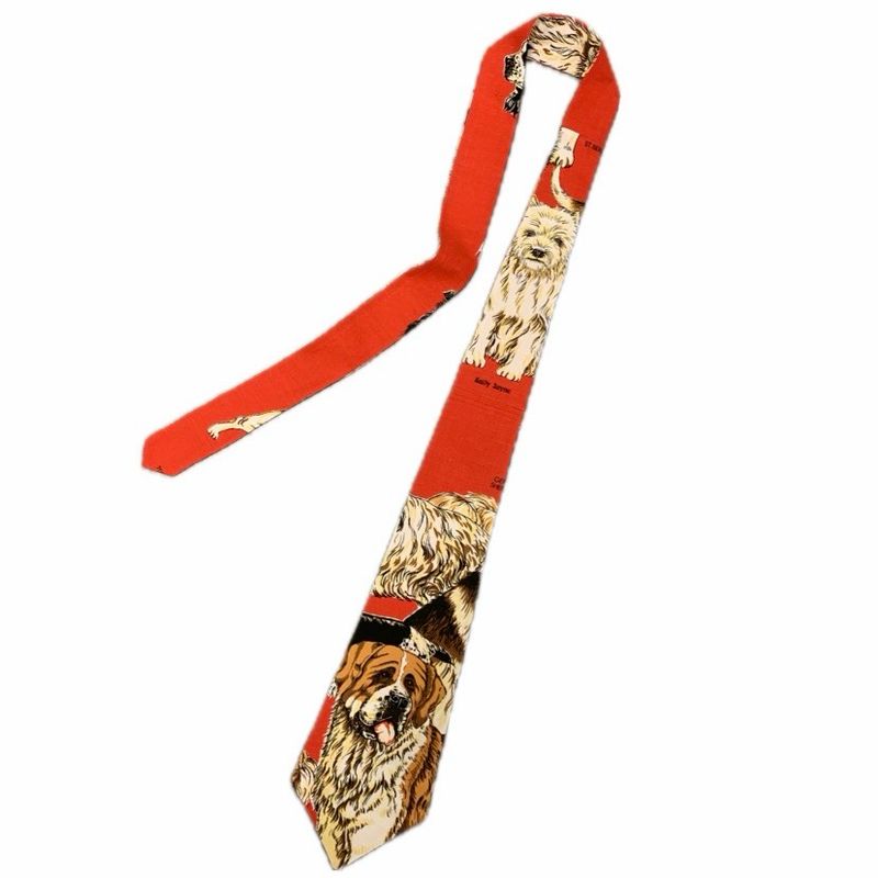 DOGS TIE RED