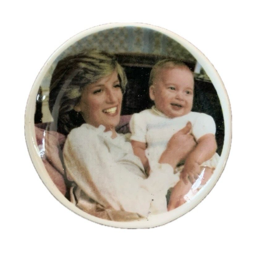 PRINCESS DI CERAMIC PLATE BROOCH 03