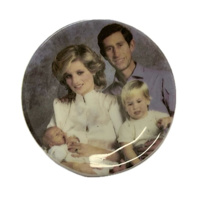 PRINCESS DI CERAMIC PLATE BROOCH 02