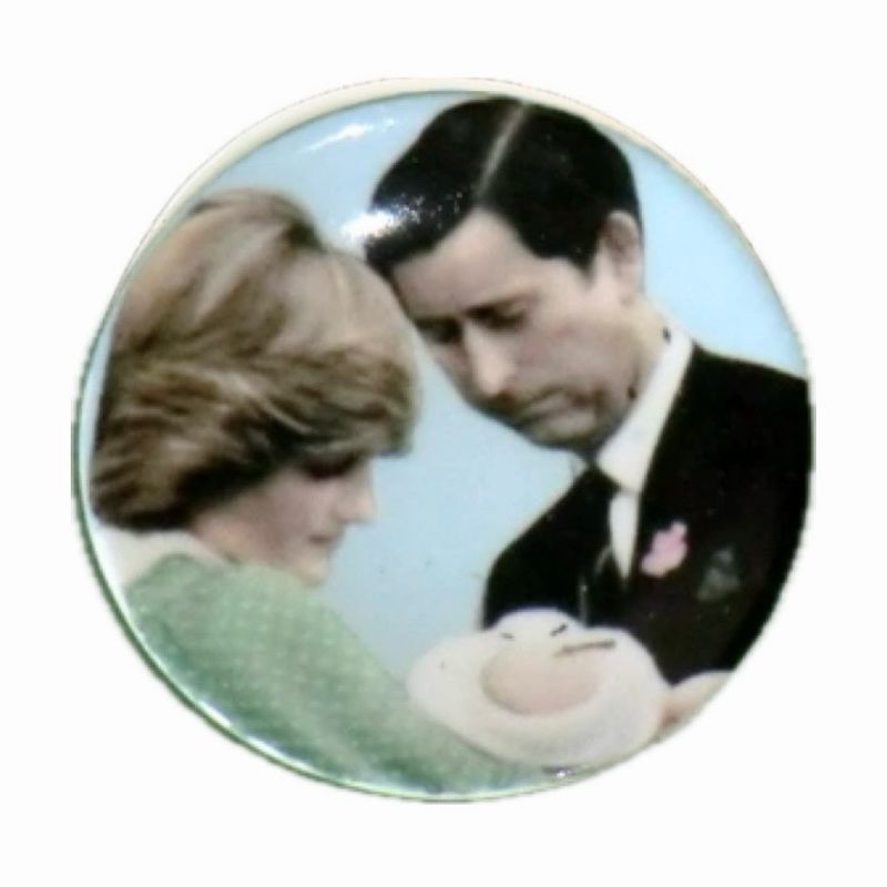 PRINCESS DI CERAMIC PLATE BROOCH 04