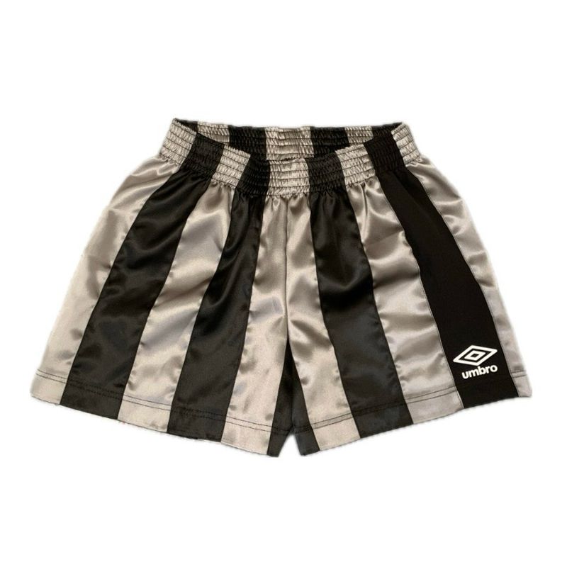 STRIPE RIBBON SHORTS BLACK / GREY