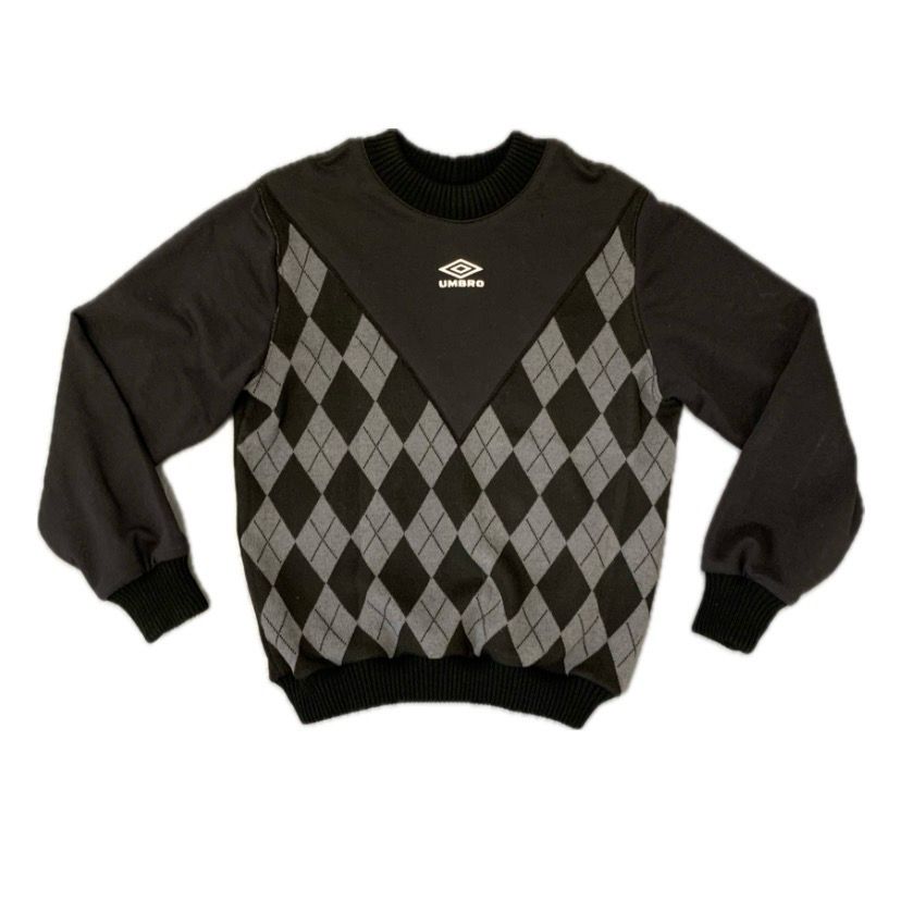 ARGYLE JUMPER BLACK
