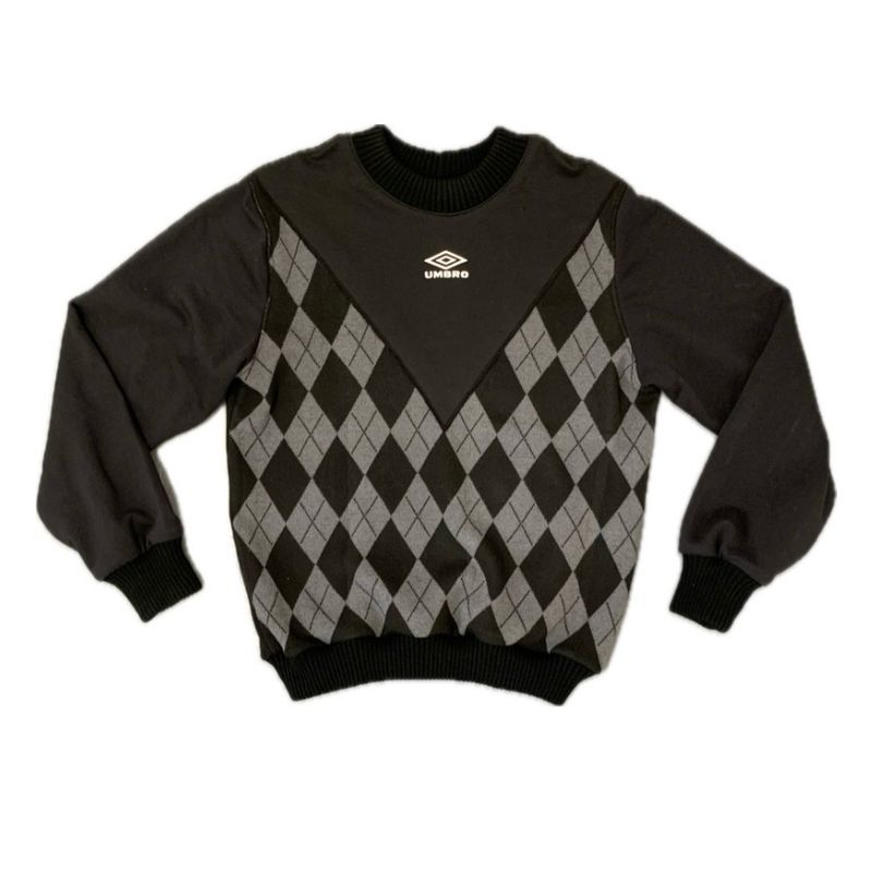 ARGYLE JUMPER BLACK