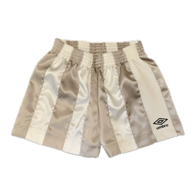 STRIPE RIBBON SHORTS WHITE / GREY
