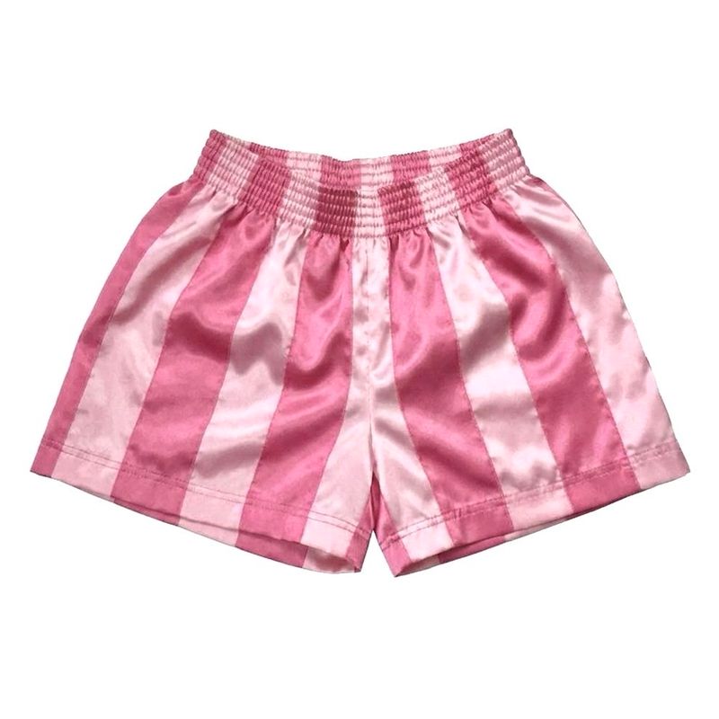STRIPE RIBBON SHORTS PINK