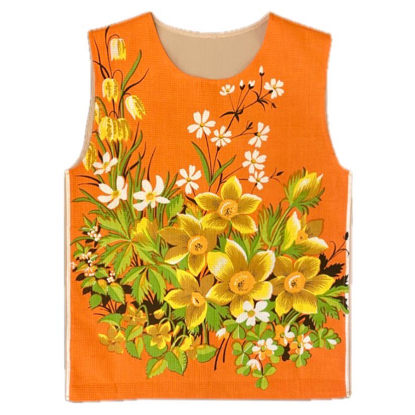 DAFFODIL TEA TOWEL VEST ORANGE