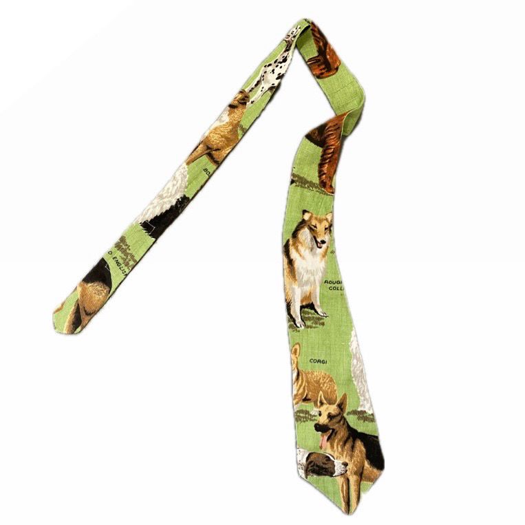 DOGS TIE GREEN