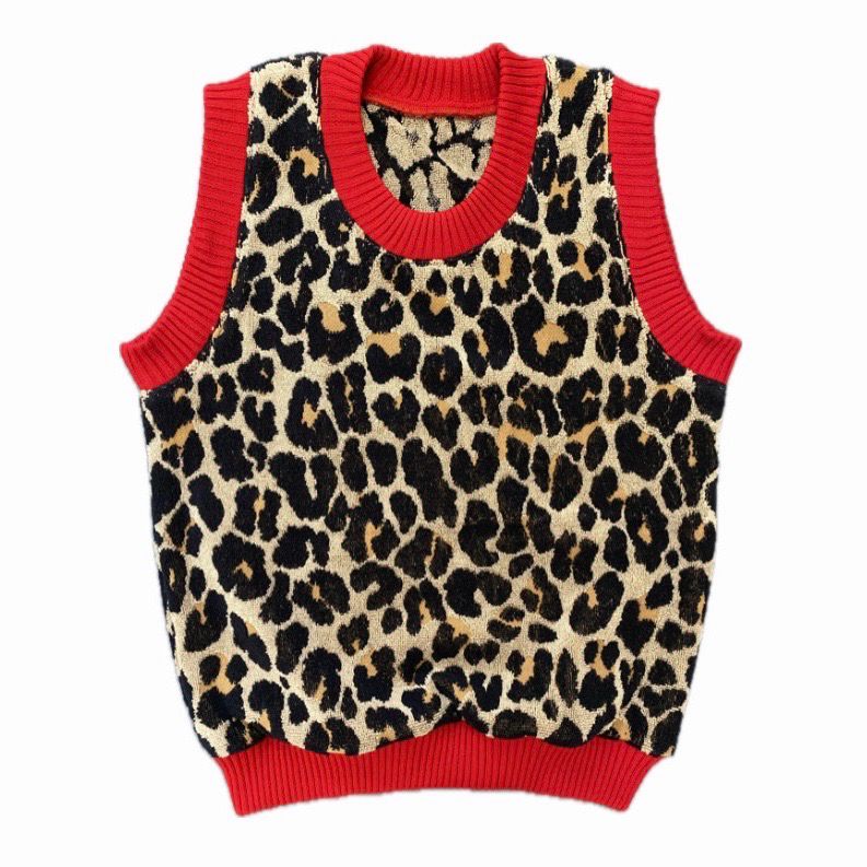 LEOPARD PRINT TOWEL VEST