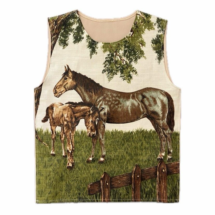 HORSE &amp; FOAL TEA TOWEL VEST