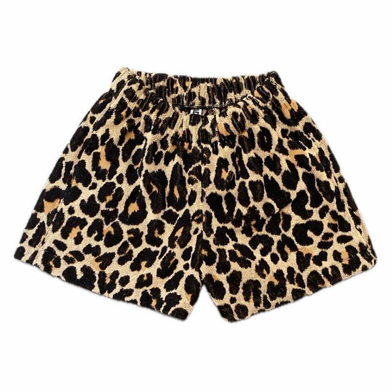 LEOPARD TERRY SHORTS