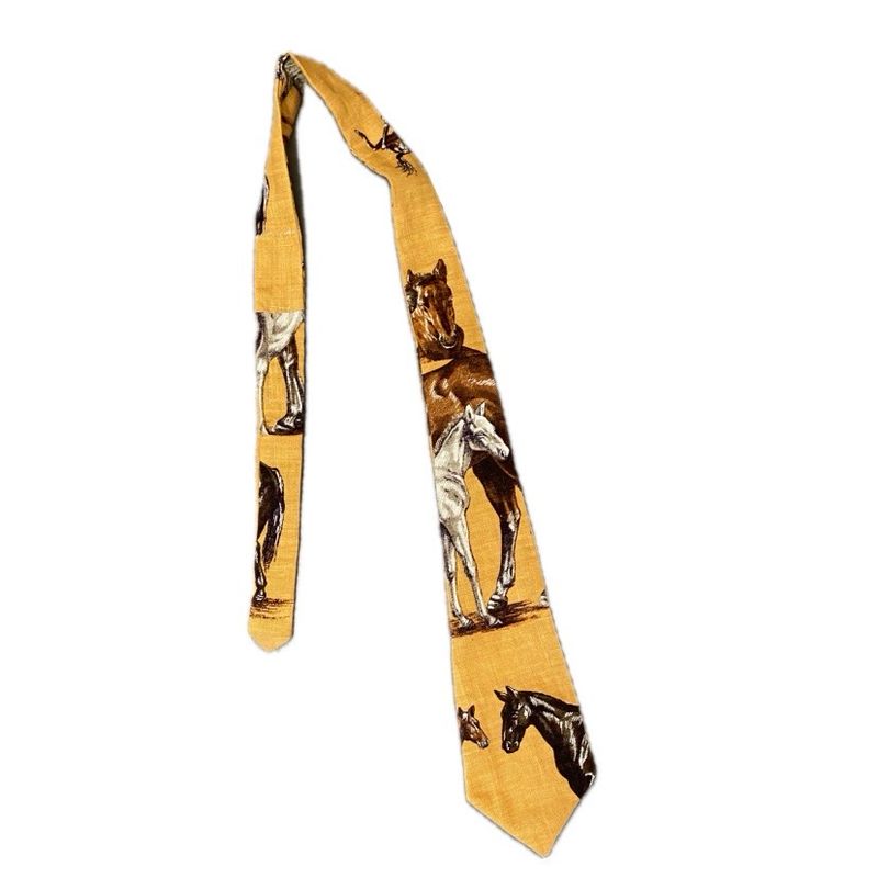HORSES TIE ORANGE