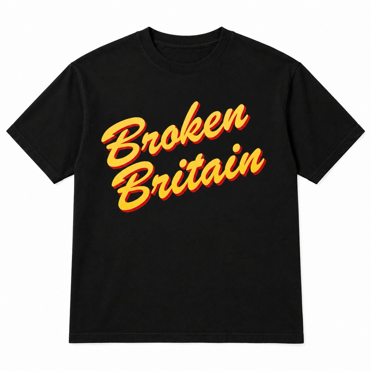 BROKEN BRITAIN TEE BLACK