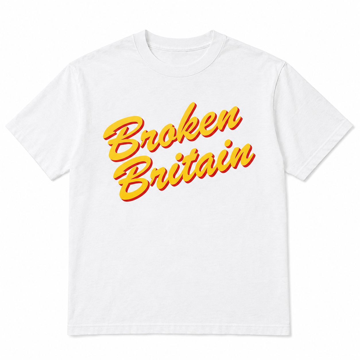 BROKEN BRITAIN TEE WHITE