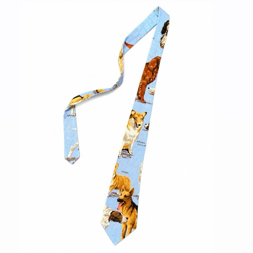 DOGS TIE BLUE