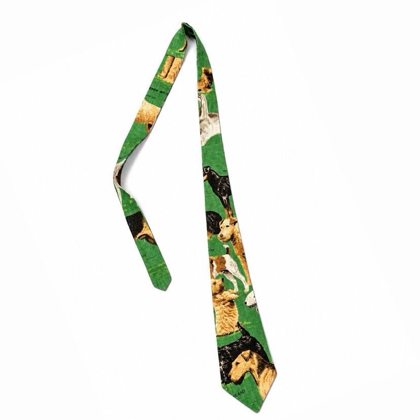 DOGS TIE GREEN